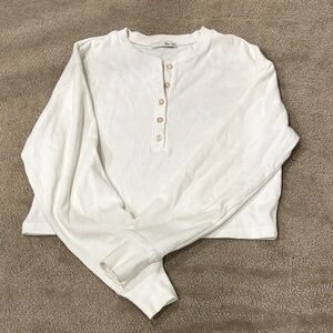 Wilfred Ribbed White Top size xxs